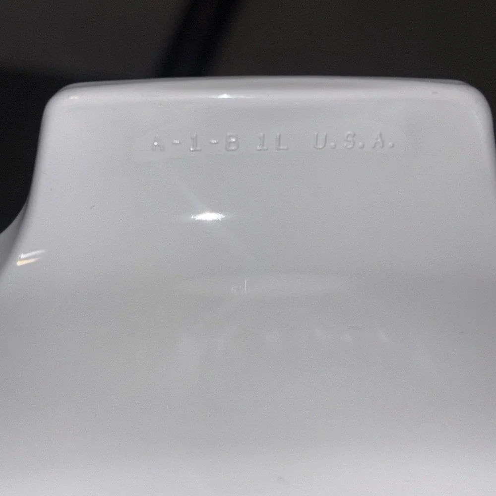 Rare Corning Ware Bakeware A-1-B Lyric Black Tulip Casserole Dish 1 Liter